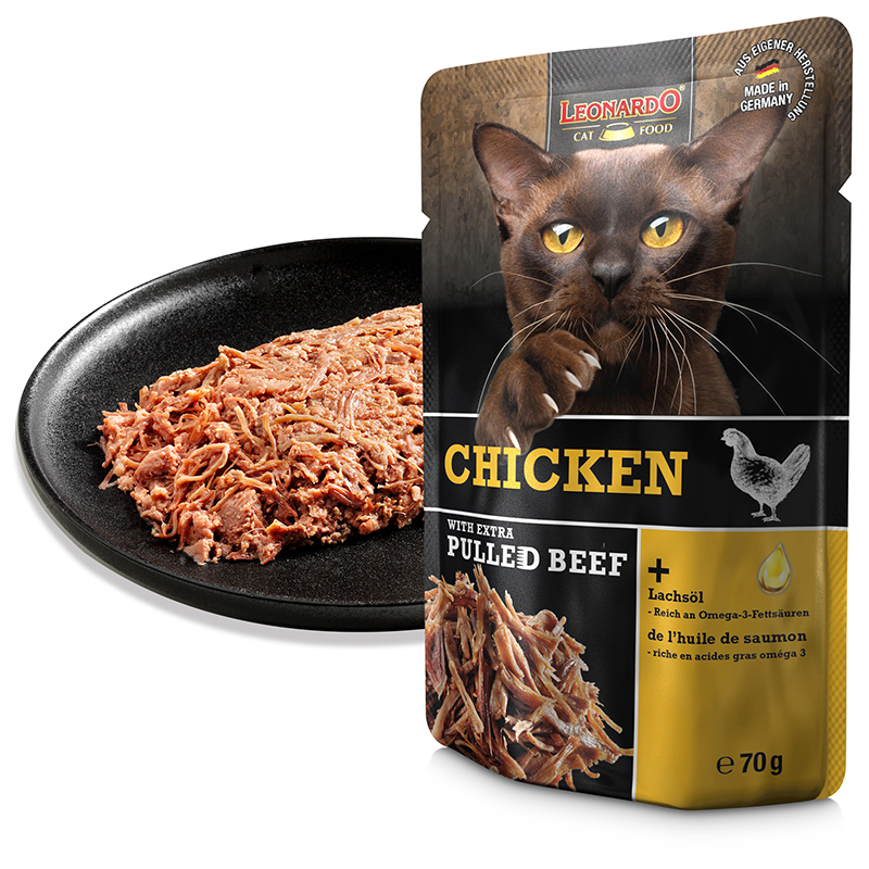 Leonardo Chicken with extra Pulled Beef (16 x 70g) – Bild 2